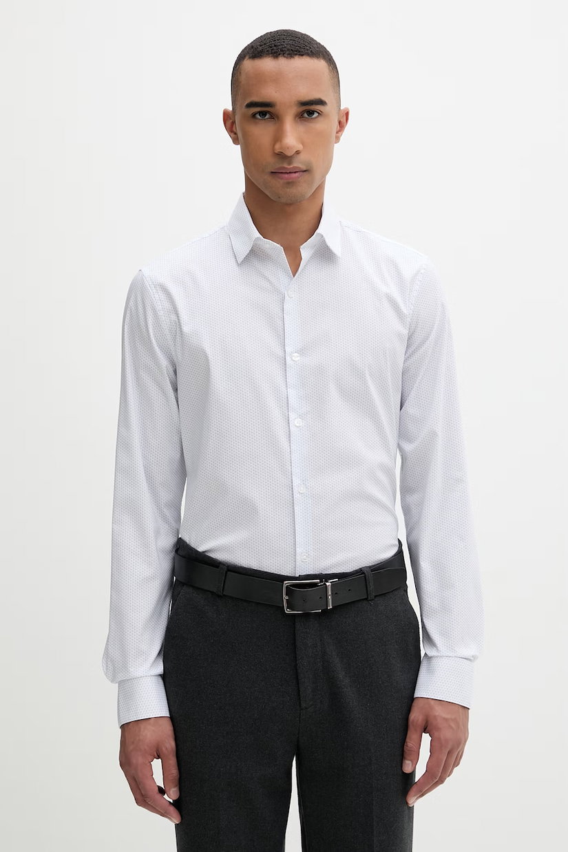 Calvin Klein cămașă pentru bărbați, cu bumbac