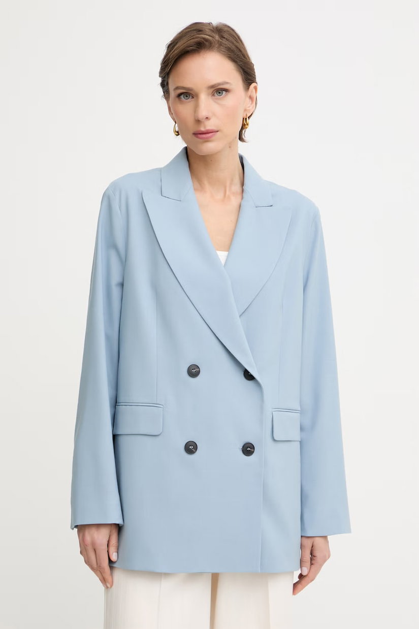 Max&Co. sacou cu două rânduri de nasturi pentru femei cu amestec de lână MCOEGIZIO