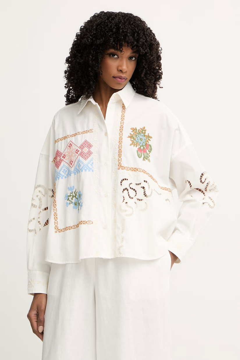 Weekend Max Mara cămașă pentru femei, din bumbac FONTE