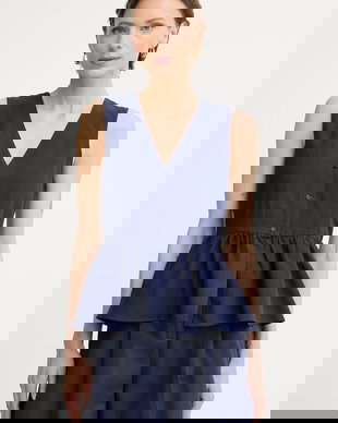 Marella bluză tip cămașă pentru femei, din in Emme by Marella