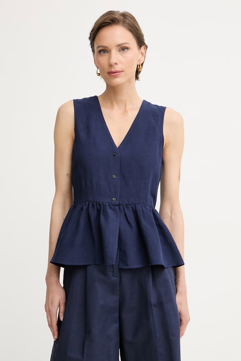 Marella bluză tip cămașă pentru femei, din in Emme by Marella