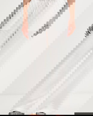 Tommy Jeans pantaloni de damă din in