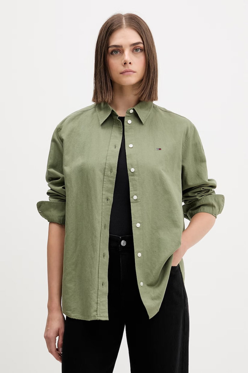 Tommy Jeans cămașă pentru femei, cu in