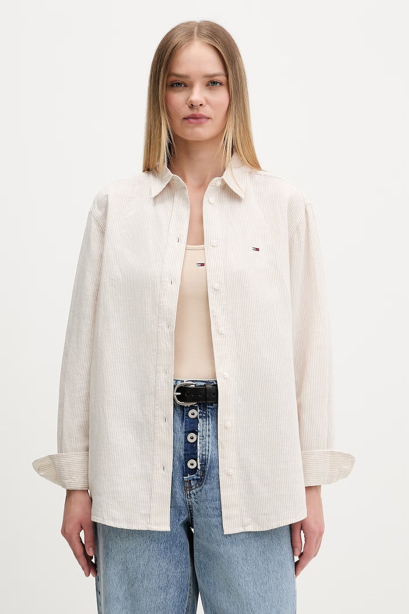 Tommy Jeans cămașă pentru femei, cu in