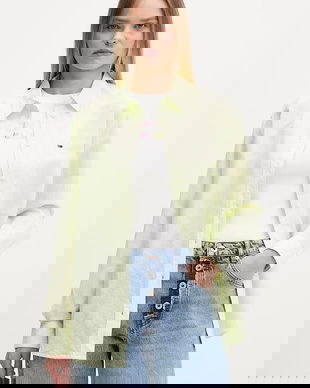 Tommy Jeans cămașă femeiască cu in