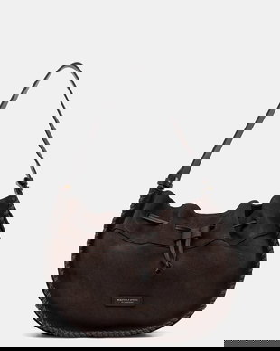 Marc O'Polo geantă pentru femei. din piele întoarsă