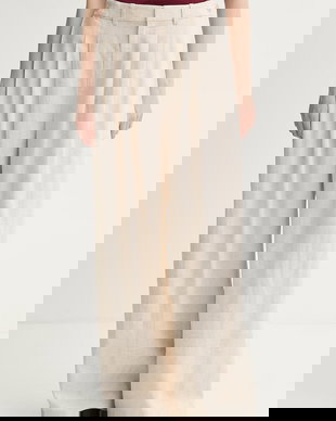 Gestuz pantaloni pentru femei, cu adaos de in GZriava