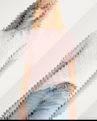 Gestuz pulover cu mânecă scurtă de damă cu vâscoză