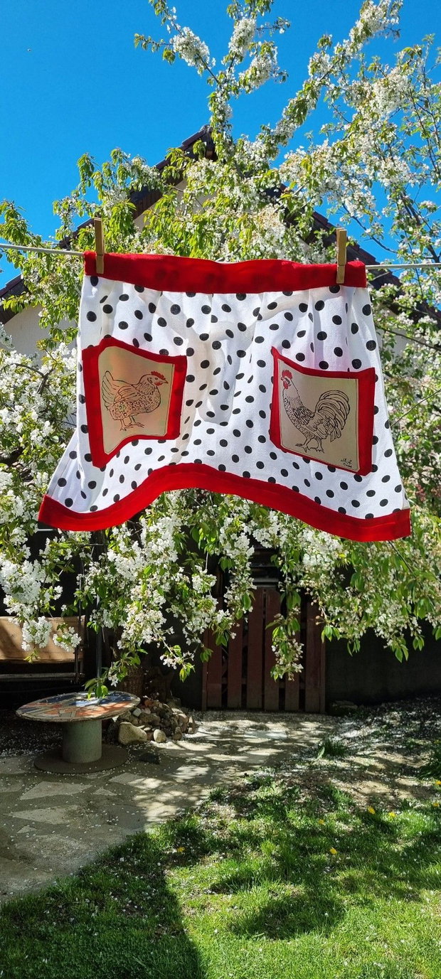 Sort de bucatarie, scurt, handmade