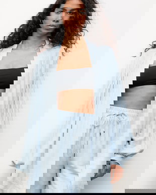 Answear.LAB compleu de zi pentru femei, cu amestec de in