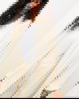 Answear.LAB compleu de zi pentru femei, cu amestec de in