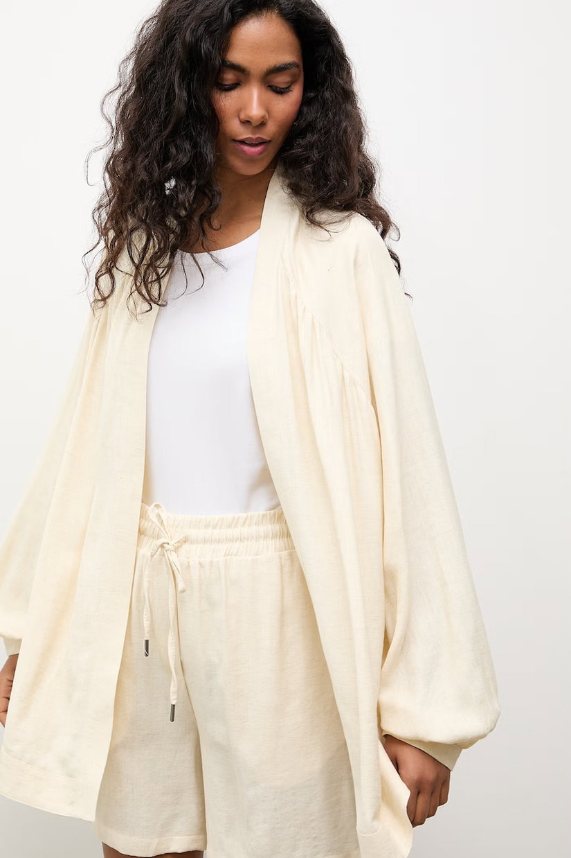 Answear.LAB compleu de zi pentru femei, cu amestec de in