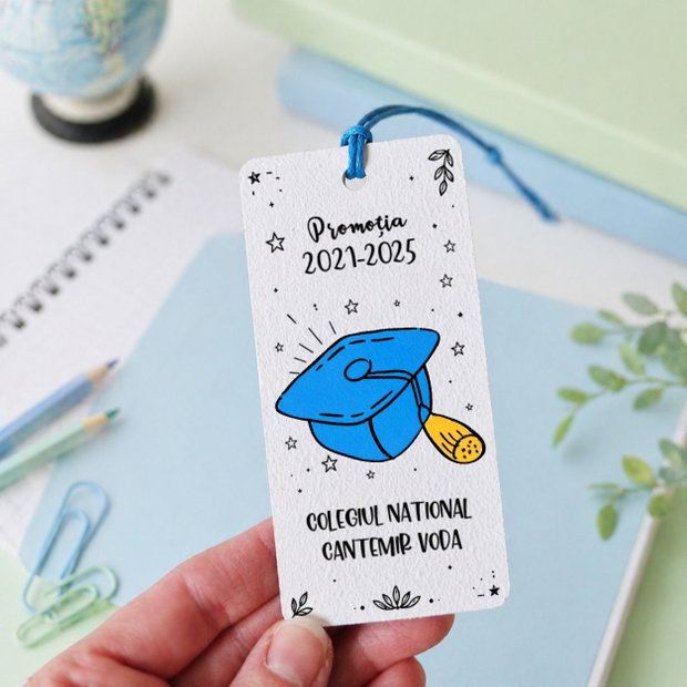 Minisemn carte absolvire personalizat cu nume pictat manual