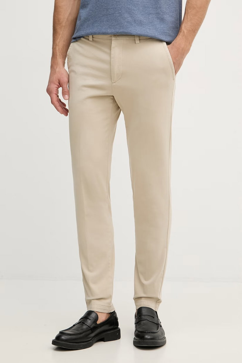 BOSS pantaloni chinos pentru bărbați din bumbac cu elastan H-Kaiton1