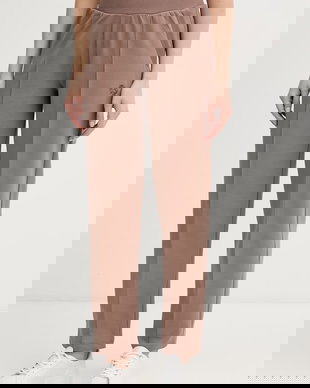 BOSS pantaloni de trening de damă cu bumbac Shiny B Pants