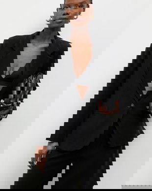 Answear.LAB sacou cu un singur rând de nasturi de damă cu vâscoză