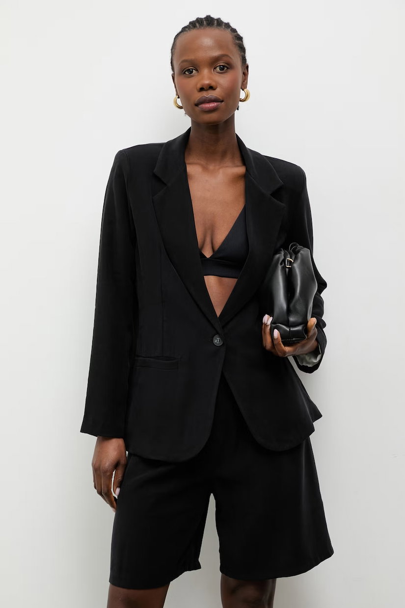 Answear.LAB sacou cu un singur rând de nasturi de damă cu vâscoză