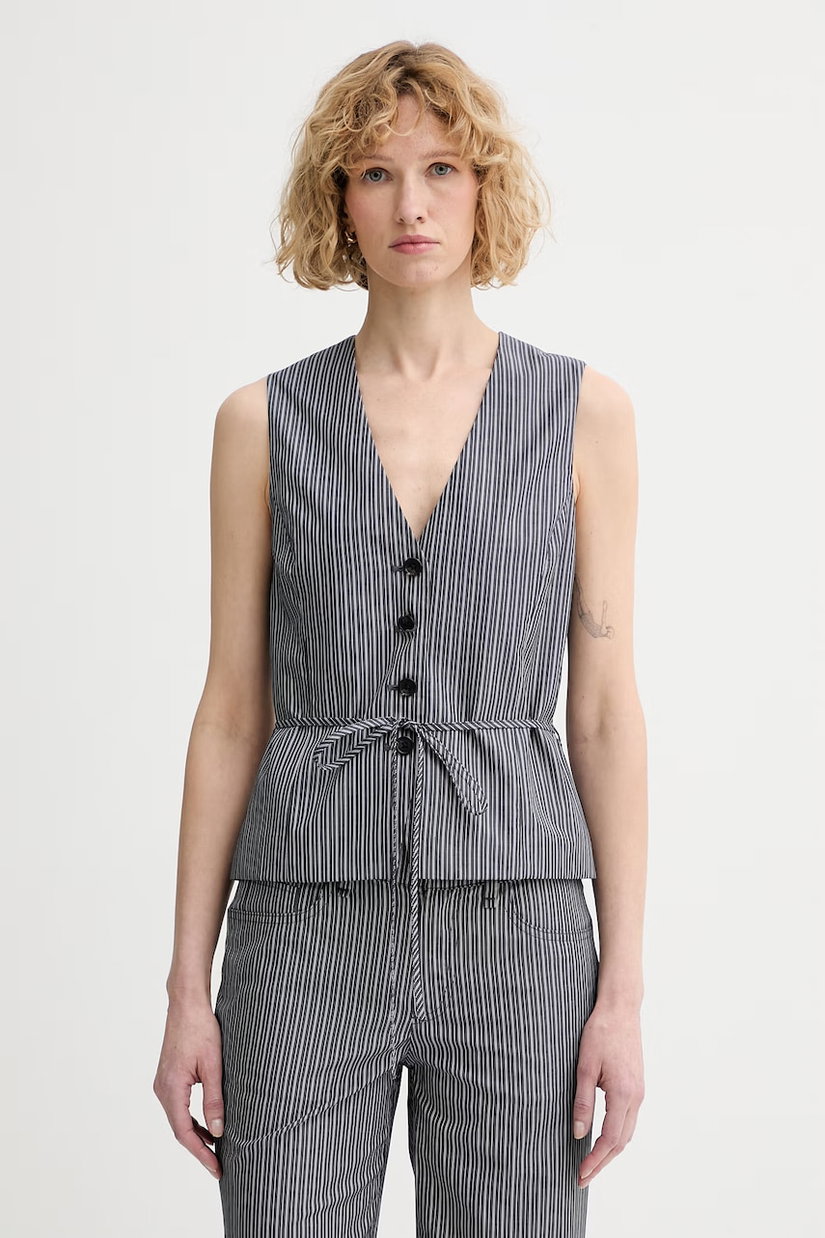 rag & bone vestă cu un singur rând de nasturi pentru femei, din bumbac Paulette