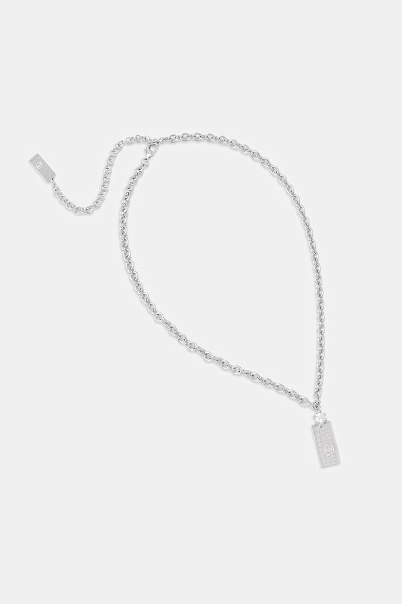 MM6 Maison Margiela colier cu pandantiv de damă din alamă