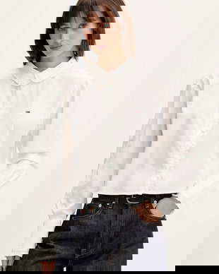 Tommy Jeans cămașă de damă din bumbac