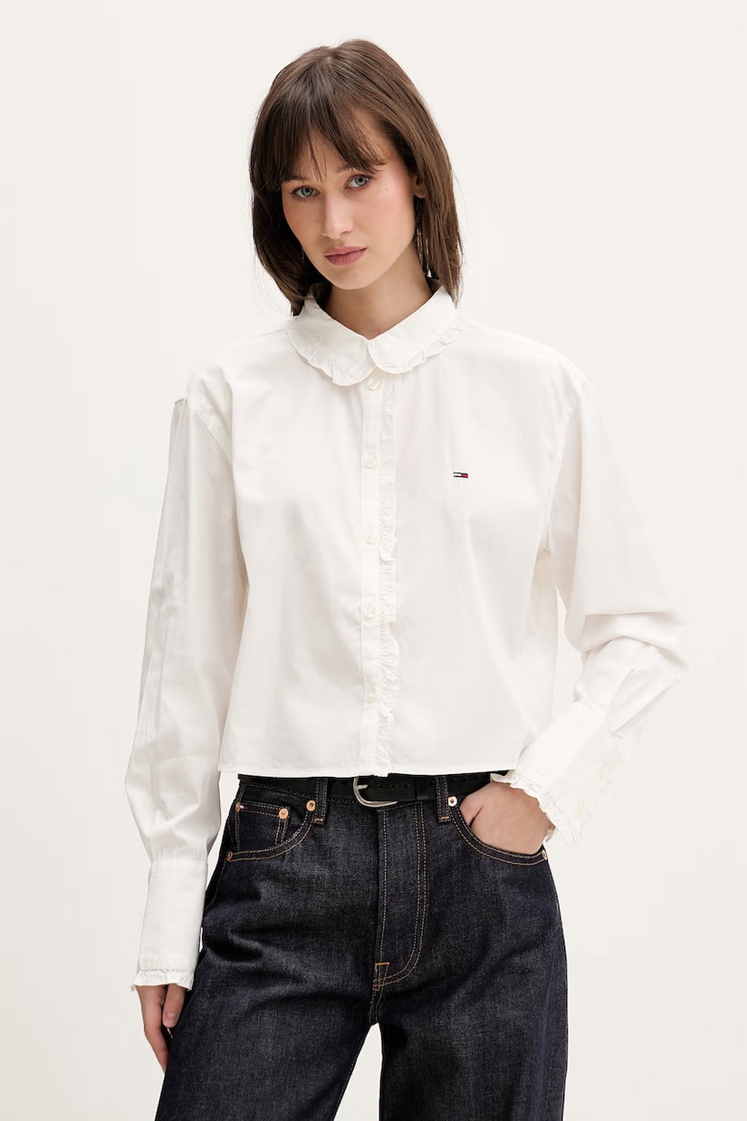 Tommy Jeans cămașă de damă din bumbac