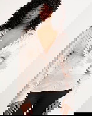 Silvian Heach cămașă femeiască cu vâscoză SANAGE