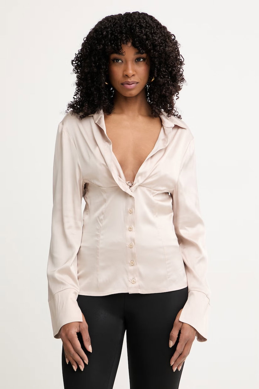 Silvian Heach cămașă femeiască cu vâscoză SANAGE