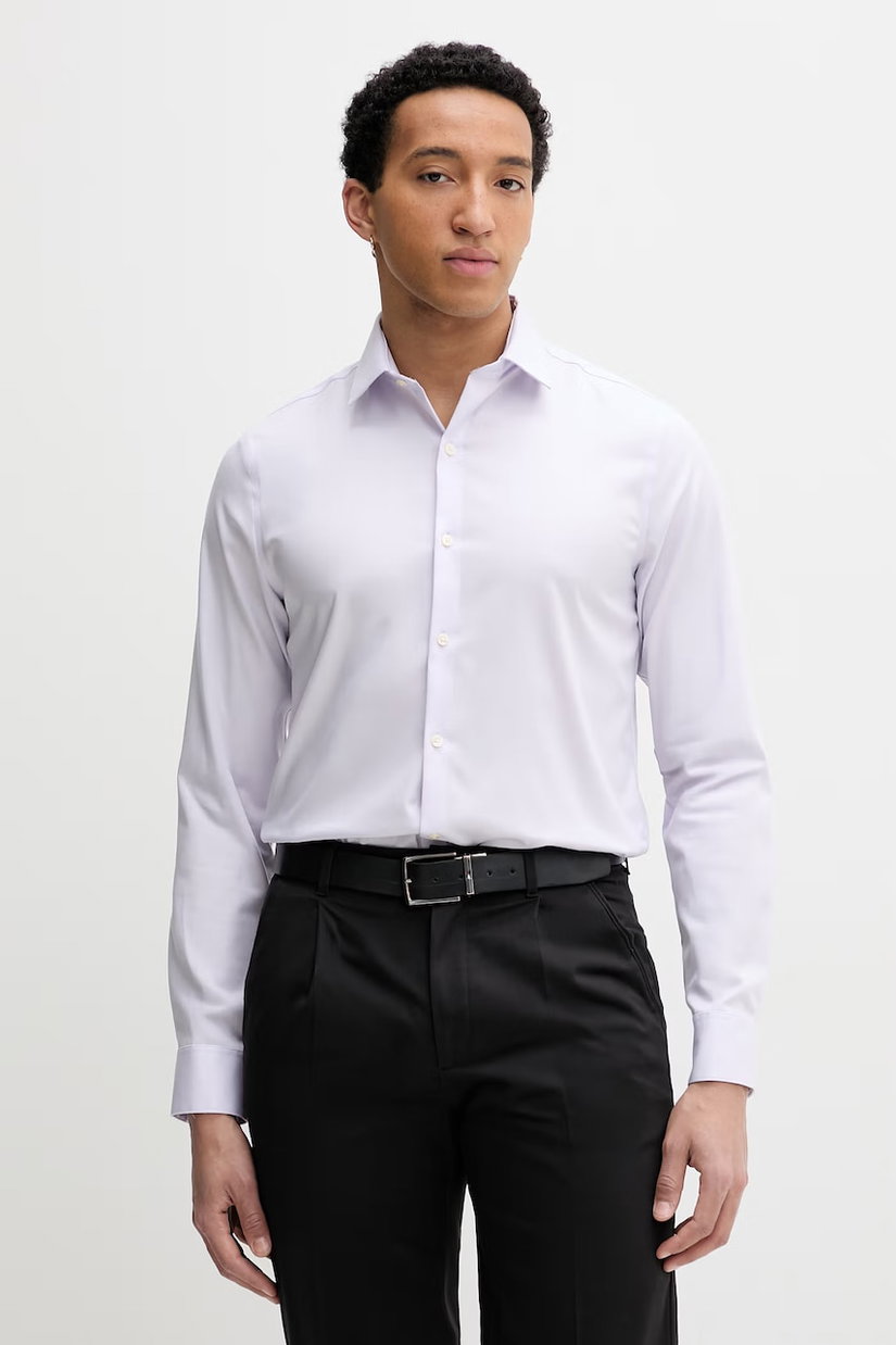 Calvin Klein cămașă bărbătească din bumbac cu elastan