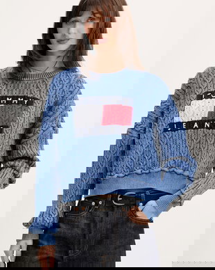 Tommy Jeans pulover de femei din bumbac