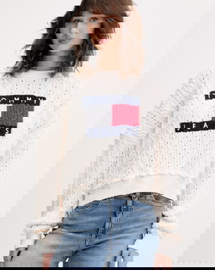 Tommy Jeans pulover de femei din bumbac