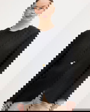 Tommy Hilfiger Sacou cu un singur rând de nasturi de damă cu vâscoză