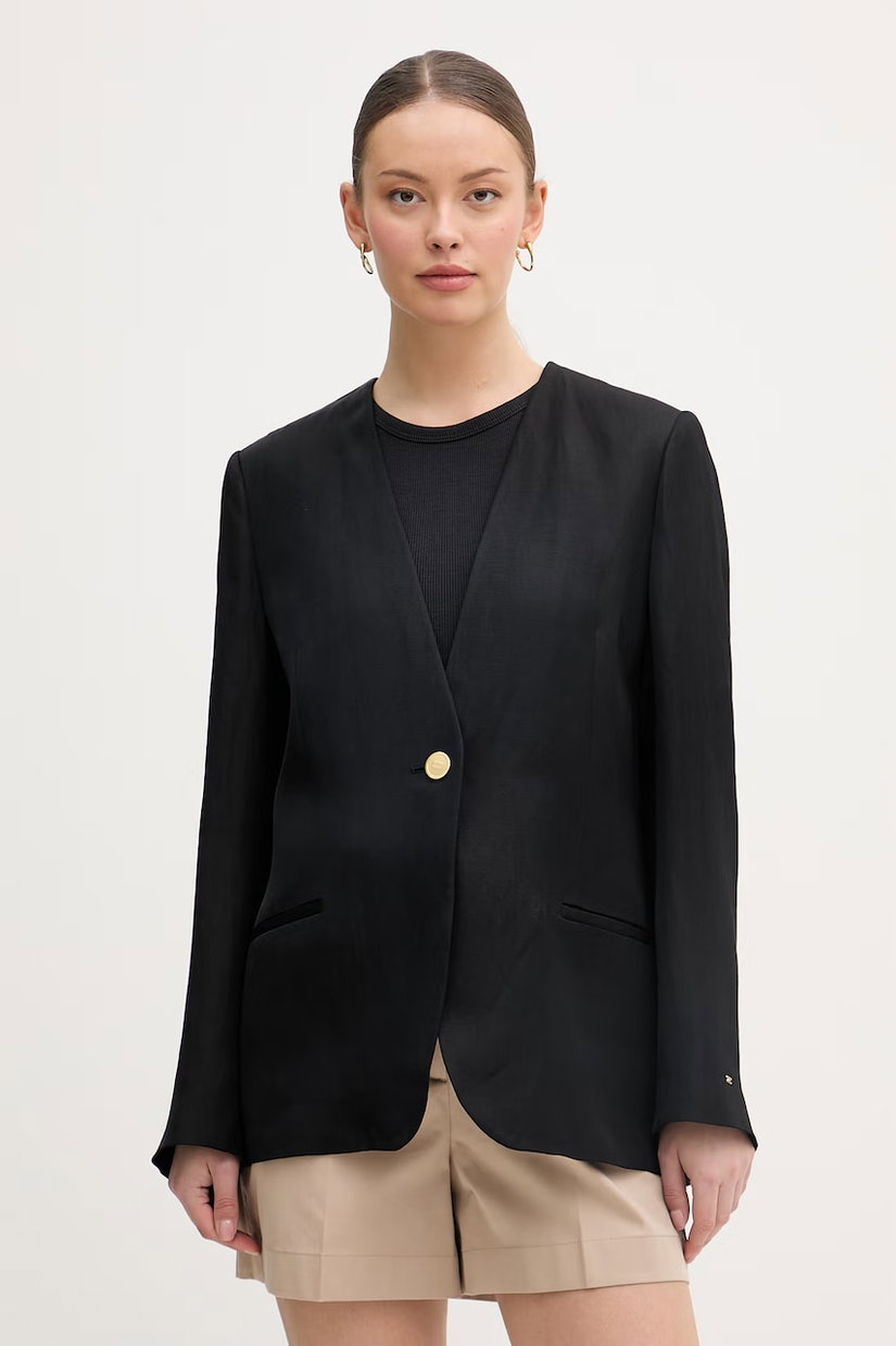 Tommy Hilfiger Sacou cu un singur rând de nasturi de damă cu vâscoză