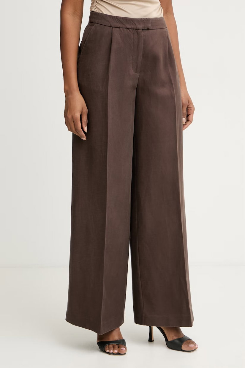 Marciano by Guess Pantaloni wide leg de damă cu amestec de in JANE