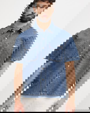 Calvin Klein Jeans cămașă bărbătească din denim