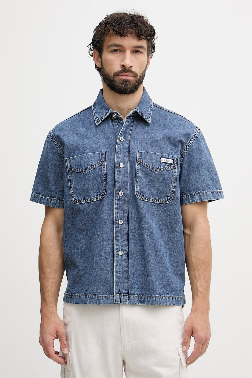 Calvin Klein Jeans cămașă bărbătească din denim