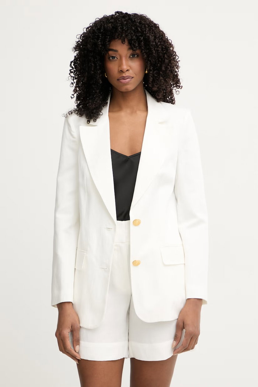 Marciano by Guess sacou cu un singur rând de nasturi de damă cu amestec de in JANE