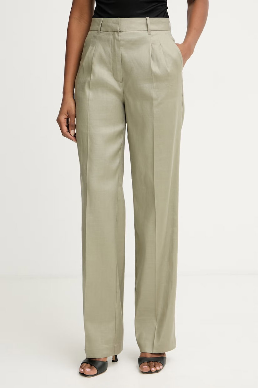 Guess pantaloni straight de femei din in CARLA