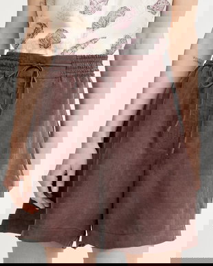 BOSS pantaloni scurți de damă din lyocell Tomica