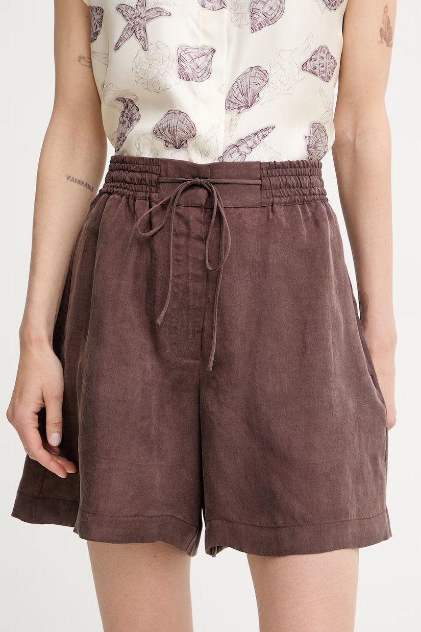 BOSS pantaloni scurți de damă din lyocell Tomica