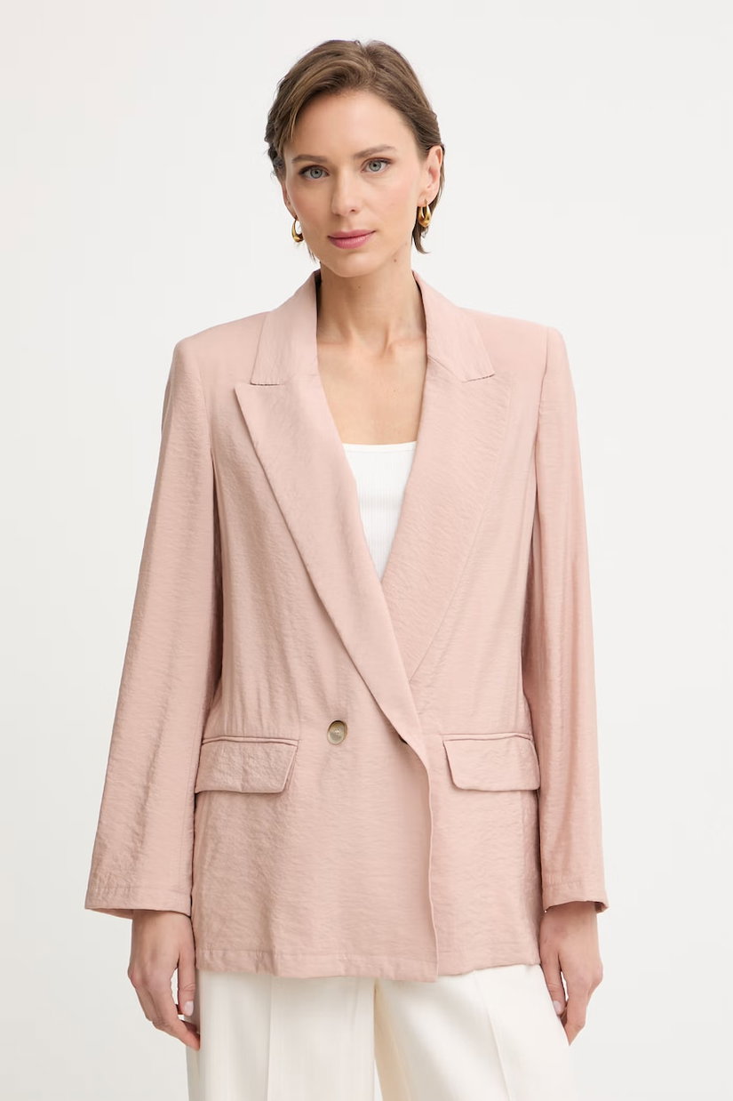 Marella sacou cu două rânduri de nasturi de damă cu vâscoză TATTICO