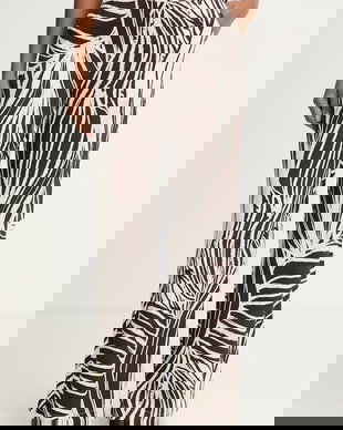 Guess pantaloni straight de damă din vâscoză BASTIENNE