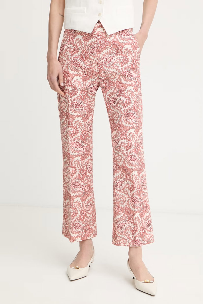 Weekend Max Mara pantaloni de femei din bumbac cu elastan ONDE
