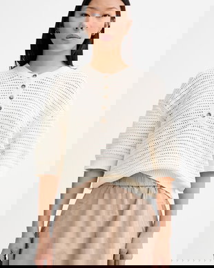 Marc O'Polo pulover cu mânecă scurtă pentru femei, din bumbac