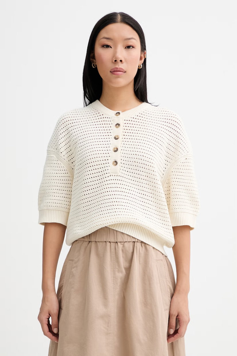 Marc O'Polo pulover cu mânecă scurtă pentru femei, din bumbac