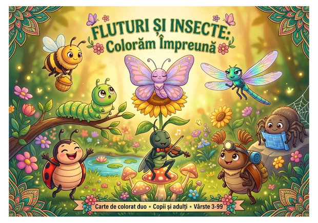 Insecte - Colorăm Împreună