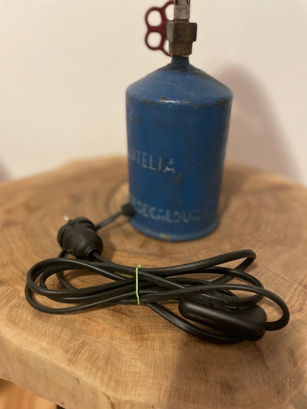 Lampă de masă industrială unică design tip butelie vintage