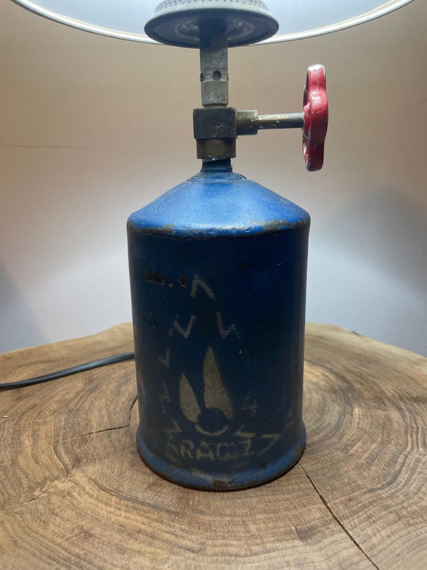 Lampă de masă industrială unică design tip butelie vintage