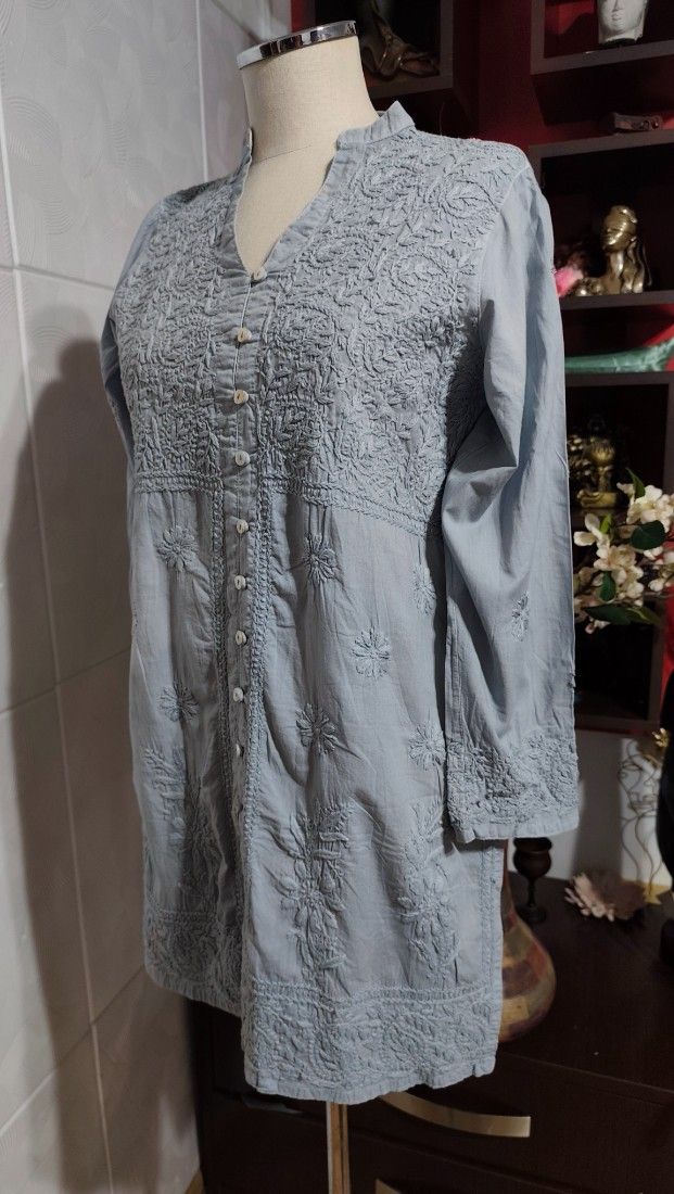 Bluza bumbac cu broderie