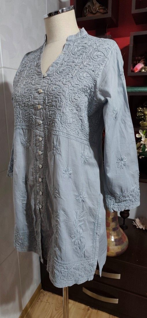 Bluza bumbac cu broderie