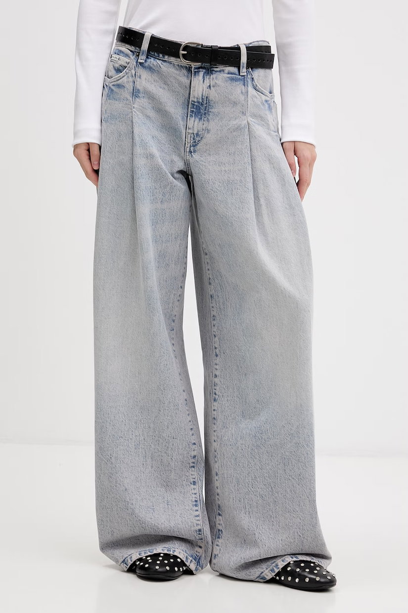 Guess Jeans blugi wide leg de femei